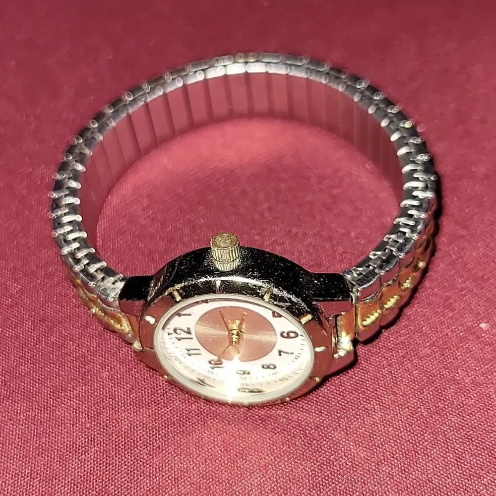 Beautiful Vintage Stainless Steel Gold And Silver watch